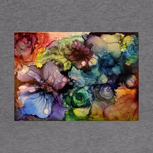 ฺBlooming Alcohol Ink Flowers by Sleepycircle